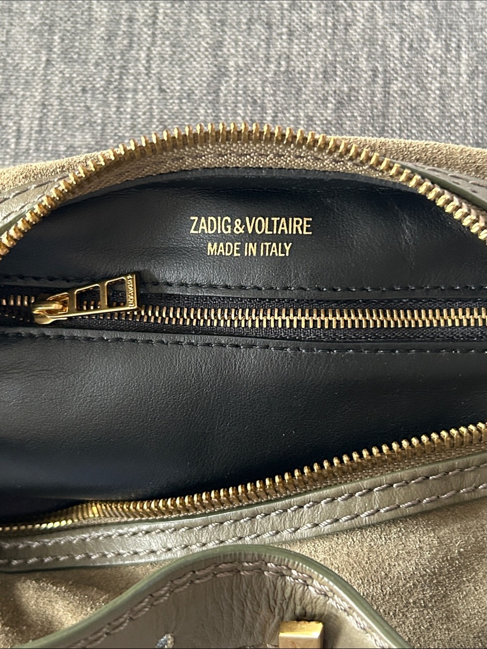 Zadig & Voltaire Le Cecilia Suede Patchwork Bag - Picture 9 of 10